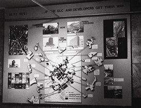 Photo:Blitz exhibition predicting GLC Development Project 1972