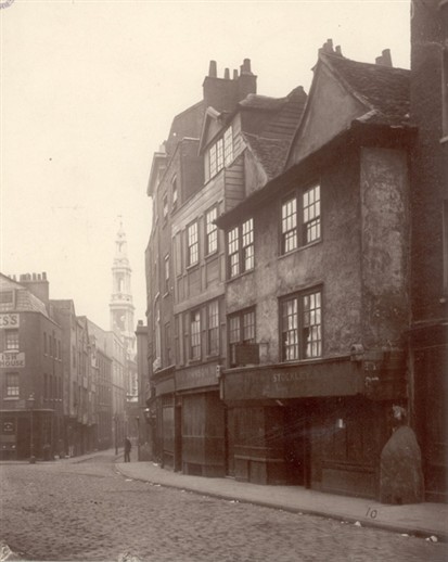 Photo:Photo of Drury Lane. 1876.