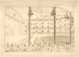 Photo:Interior view of the Theatre Royal, Covent Garden, during a performance. Drawing by G. Argenzio; etched and engraved by Heideldorf. 1810.