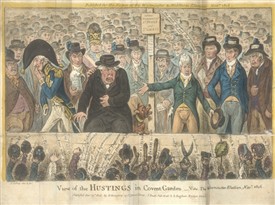 Photo:View of the Hustings in Covent Garden, 1806