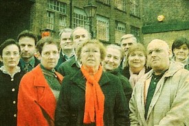 Photo:Jessica has been involved in many campaigns in Covent Garden. This photo was taken during the 'Save Our Brewery' campaign, and Jessica is just left of the centre, in red. Others are Amanda Rigby, David Kaner, John Bos, Robert McCracken, Della Edling and David Bieda