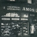 Photo:Mr. Jefferson outside of Amos Jones theatrical supply and chemist's shop on Drury Lane, established in 1785.