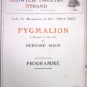 Photo:Pygmalion Play Bill, Aldwych Theatre, Strand